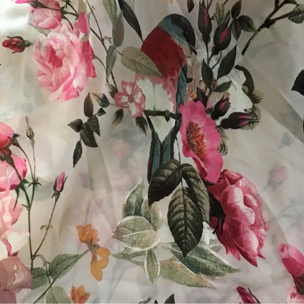 Eliza J Floral Print Maxi Dress Pink Halter Neck Bow Back Sleeveless Size 4 - Picture 7 of 10